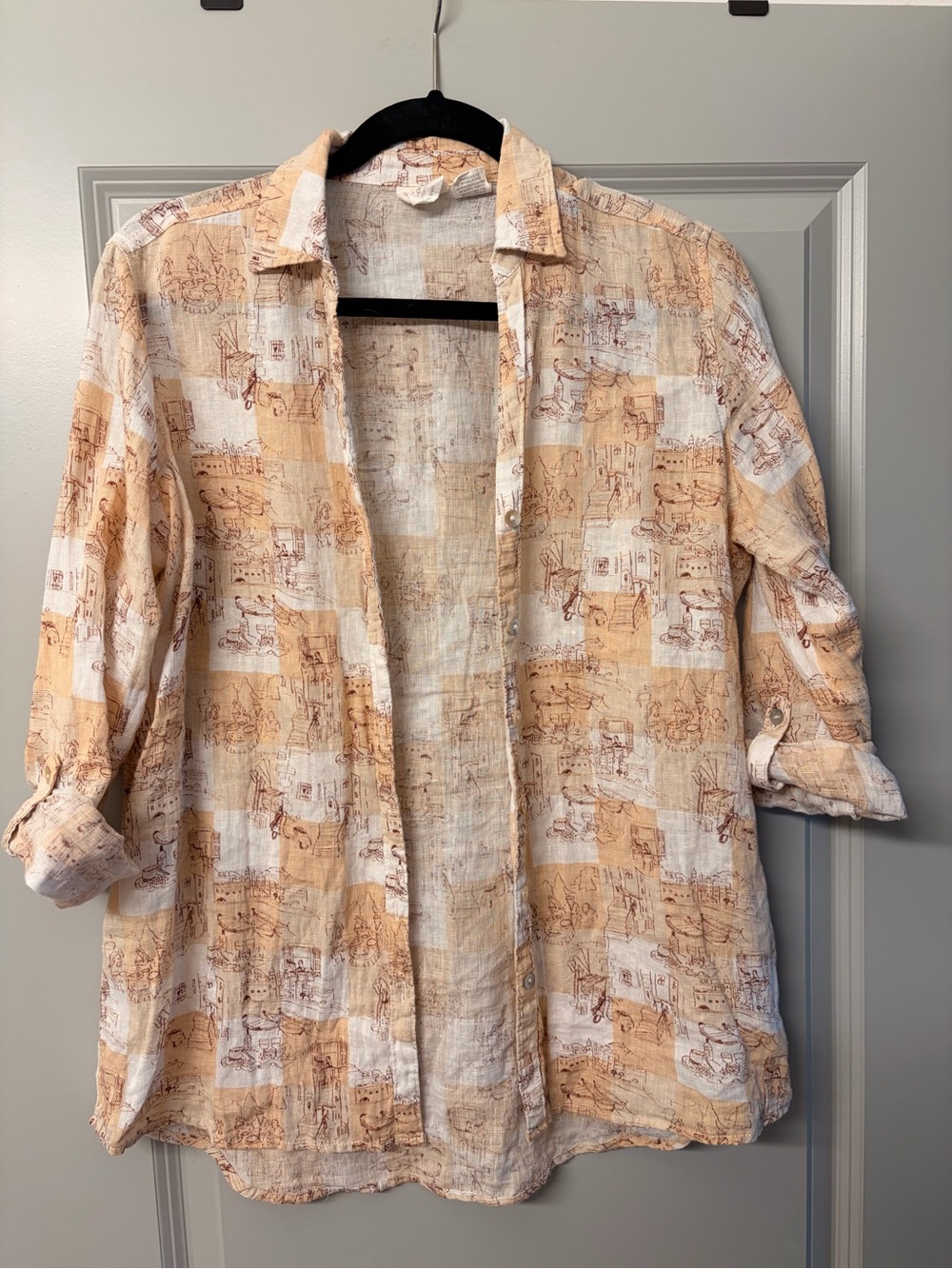 C&C California Linen Button Down Italian Travel Icon shirt